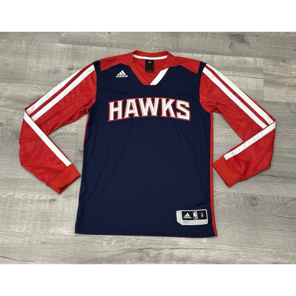 Vintage Atlanta Hawks NBA Basketball Jersey‎ Small Adidas Player Warmup EUC